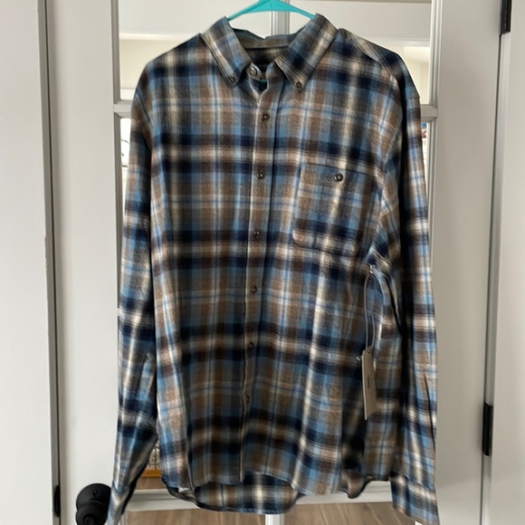 Dakota Grizzly Other - NWT - Dakota Grizzly Flannel Shirt in Blue and Brown, Men’s XL